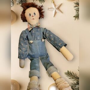 Vintage hand crafted raggedy andy doll  90s